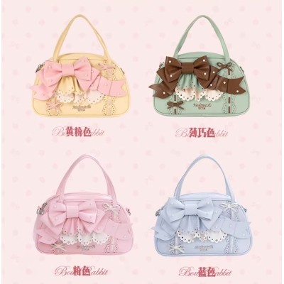 Mademoiselle Pearl Bow Rabbit 2026 Edition Handbag(Reservation/6 Colours/Full Payment Without Shipping)